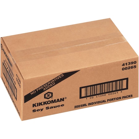 Kikkoman Kikkoman Preservative-Free Soy Sauce Packets 6mL Packet, PK200 00265